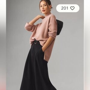 Maeve Crew Neck‎ Side Slit Tunic Sweater large oversized layered workwear staple